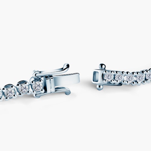 Bransoletka tenisowa The Light 3,2mm: białe złoto, diamenty laboratoryjne